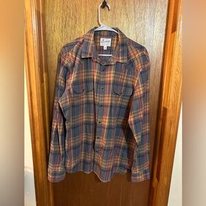 Snap down Lucky Brand Large plaid shirt